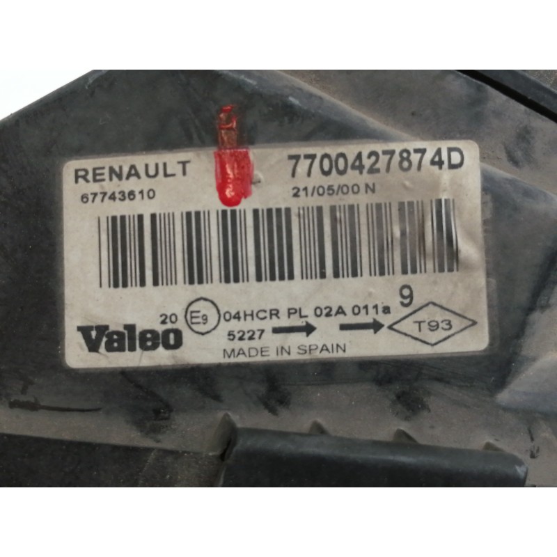 Recambio de faro izquierdo para renault megane i berlina hatchback (ba0) referencia OEM IAM 7700427874D  