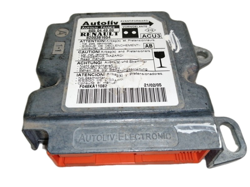 Recambio de centralita airbag para nissan kubistar (x76) premium (l1) referencia OEM IAM 605044900  