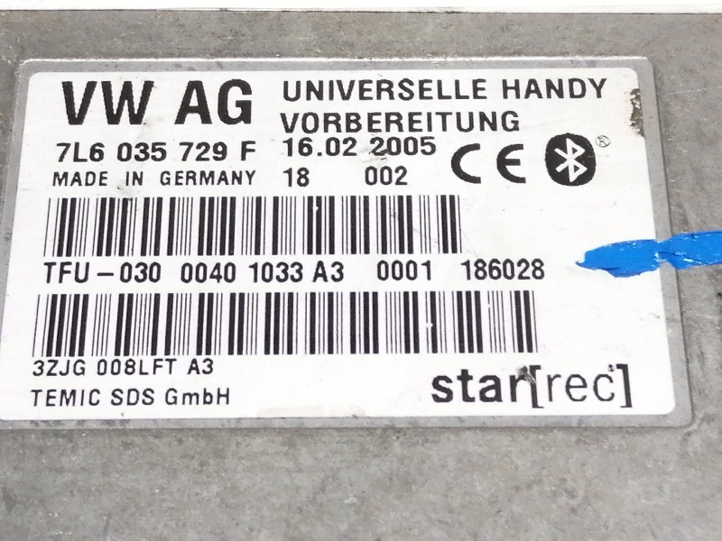 Recambio de modulo electronico para volkswagen touareg (7l6) 5.0 v10 tdi dpf referencia OEM IAM 7L6035729F 7L6035729 