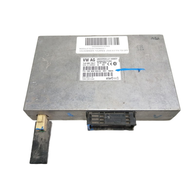 Recambio de modulo electronico para volkswagen touareg (7l6) 5.0 v10 tdi dpf referencia OEM IAM 7L6035729F 7L6035729 