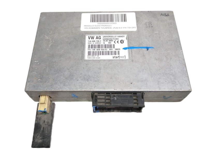 Recambio de modulo electronico para volkswagen touareg (7l6) 5.0 v10 tdi dpf referencia OEM IAM 7L6035729F 7L6035729 