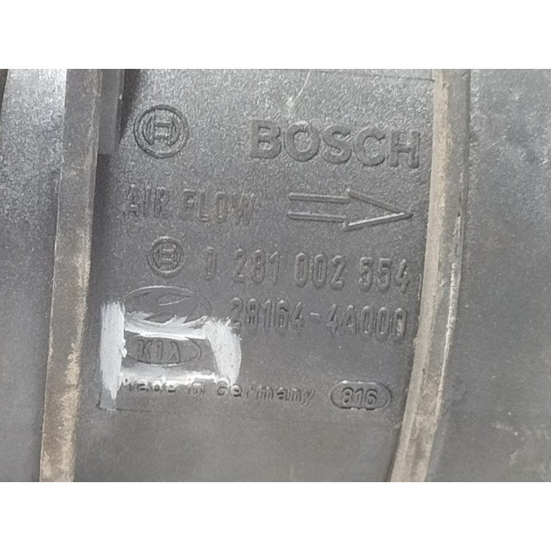 Recambio de caudalimetro para kia carnival ii 2.9 crdi cat referencia OEM IAM 0281002554 0281002554 28164-4A000