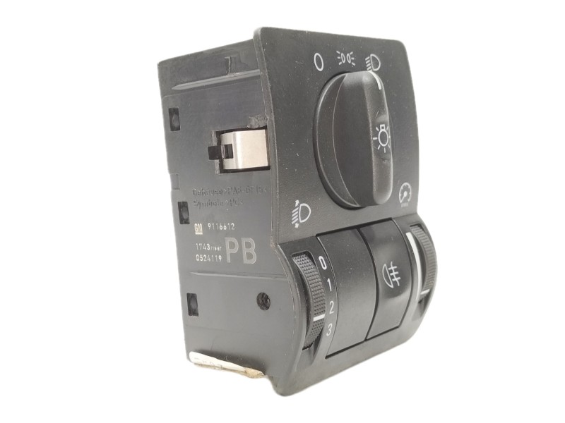 Recambio de mando luces para opel corsa c 1.0 12v cat (z 10 xe / lw3) referencia OEM IAM 9116612  