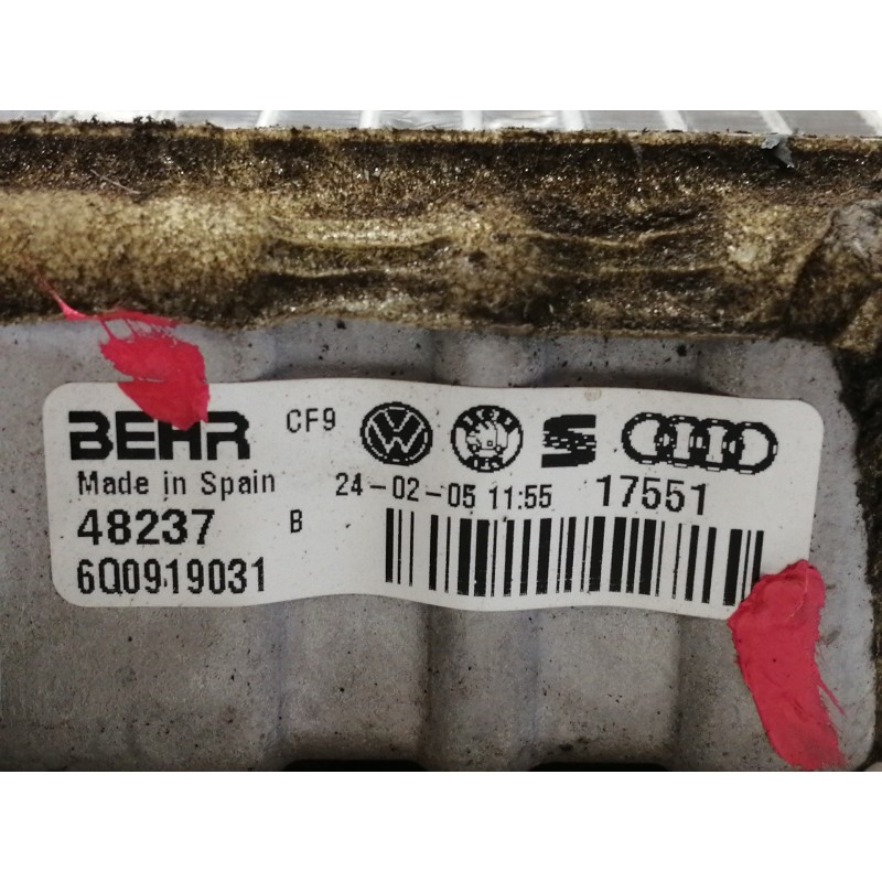 Recambio de radiador calefaccion / aire acondicionado para seat ibiza (6l1) 1.9 sdi referencia OEM IAM 6Q0919031  