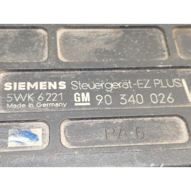 Recambio de centralita motor uce para opel kadett e 1.6 referencia OEM IAM 90340026 5WK6221 