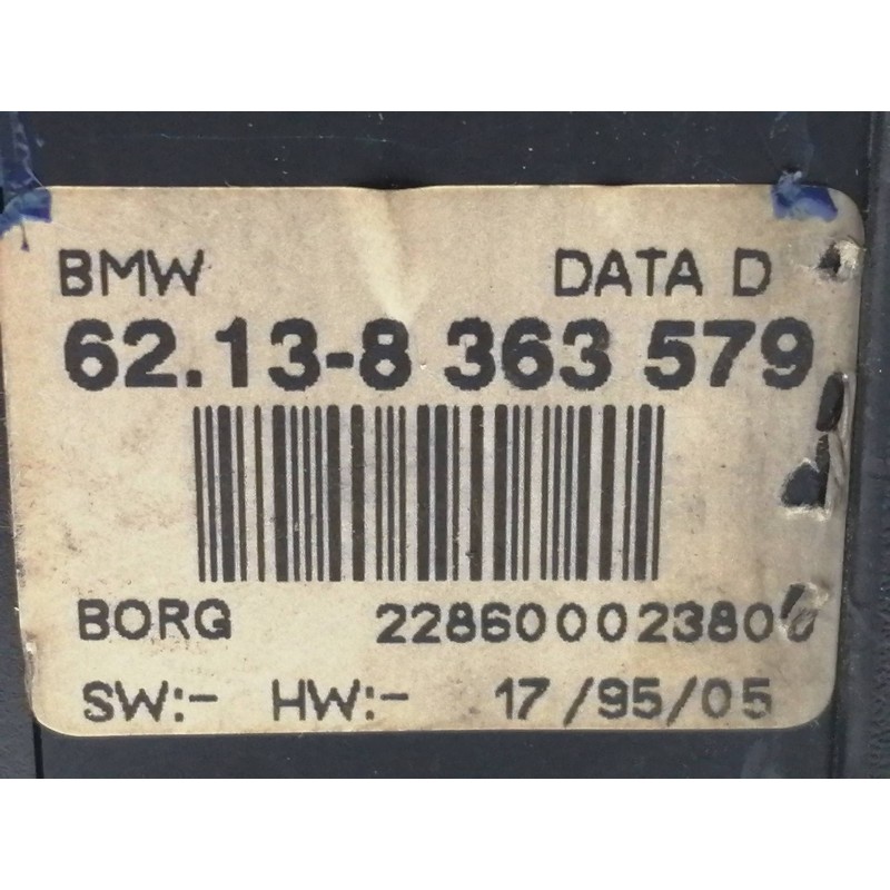 Recambio de mando multifuncion para bmw serie 3 berlina (e36) 2.5 turbodiesel cat referencia OEM IAM 62138363579  