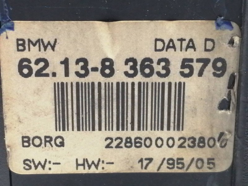 Recambio de mando multifuncion para bmw serie 3 berlina (e36) 2.5 turbodiesel cat referencia OEM IAM 62138363579  