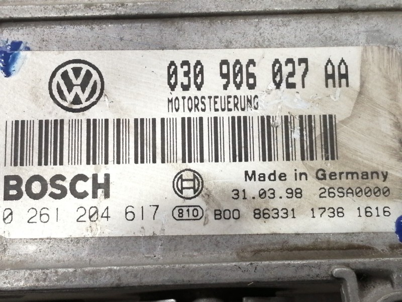 Recambio de centralita motor uce para volkswagen polo berlina (6n1) sport referencia OEM IAM 030906027AA  