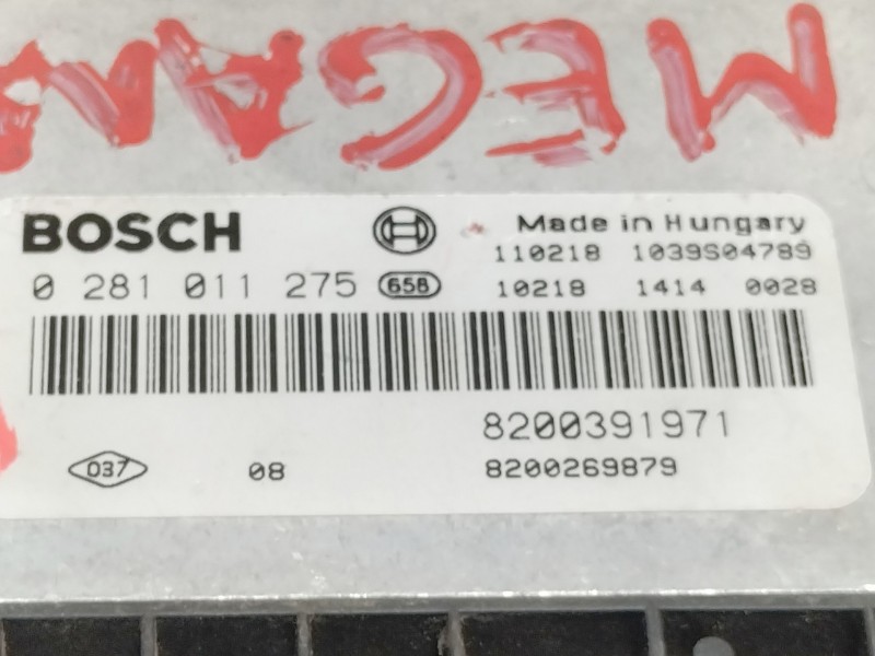 Recambio de centralita motor uce para renault megane ii berlina 3p 1.9 dci diesel referencia OEM IAM 0281011275  