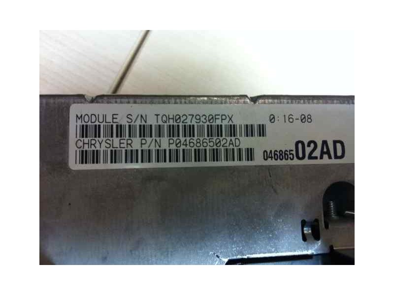 Recambio de centralita motor uce para chrysler voyager (gs) 2.5 turbodiesel referencia OEM IAM P04686502AD  