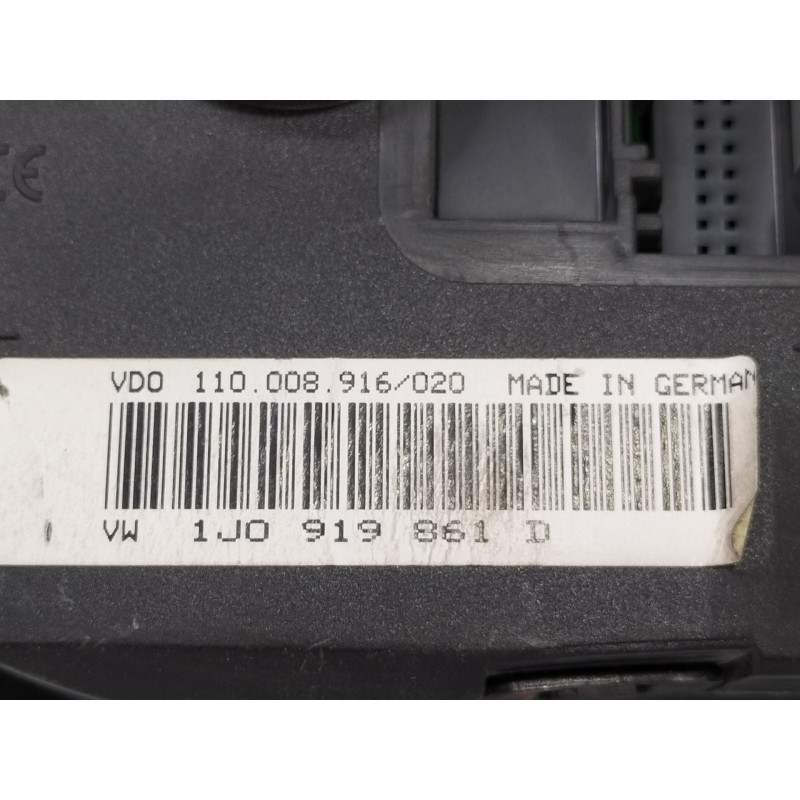 Recambio de cuadro instrumentos para volkswagen bora berlina (1j2) 1.6 referencia OEM IAM 1J0919861D  