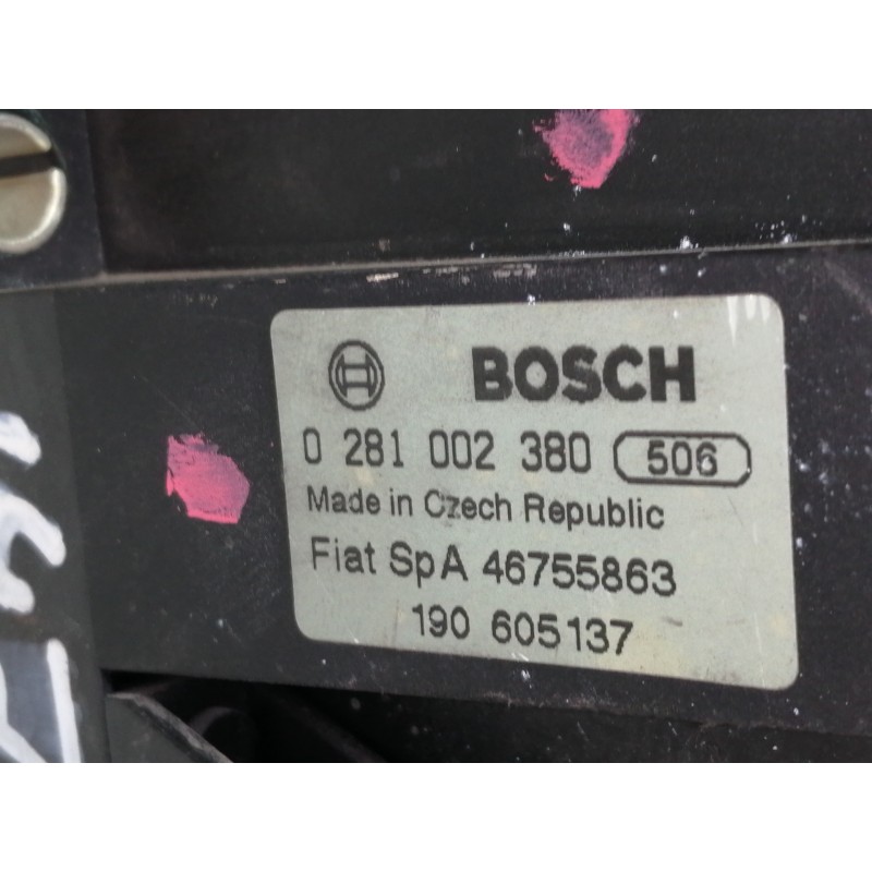 Recambio de potenciometro pedal para alfa romeo 147 (190) 2.0 16v cat referencia OEM IAM 0281002380  