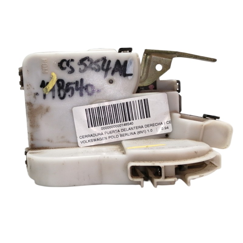 Recambio de cerradura puerta delantera derecha para volkswagen polo berlina (6n1) 1.0 referencia OEM IAM 6N1837016  