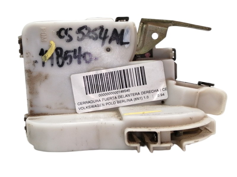 Recambio de cerradura puerta delantera derecha para volkswagen polo berlina (6n1) 1.0 referencia OEM IAM 6N1837016  
