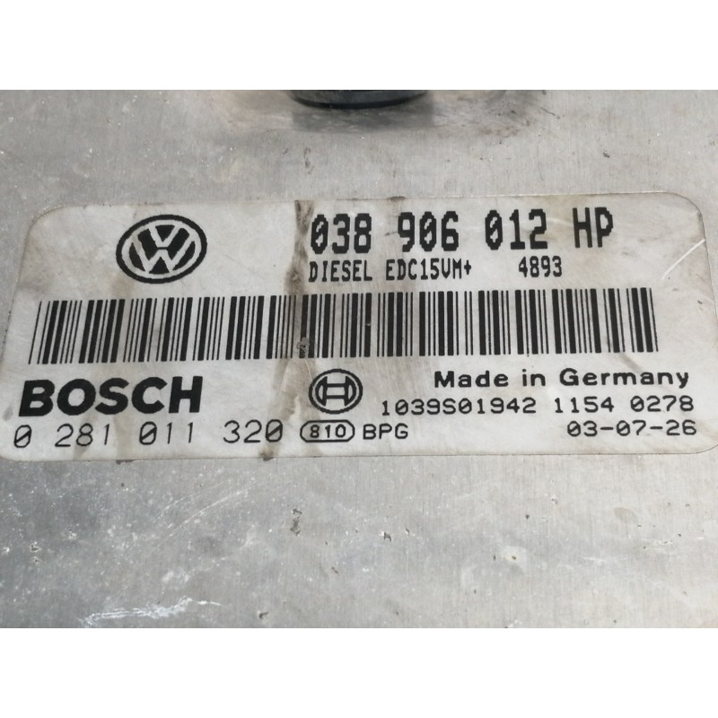 Recambio de centralita motor uce para seat ibiza (6l1) sport rider referencia OEM IAM 038906012HP  