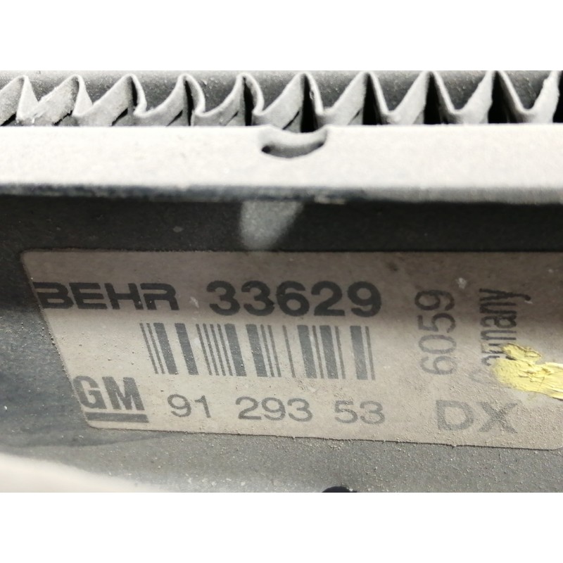 Recambio de intercooler para opel astra g berlina comfort referencia OEM IAM 9129353 33629 6059