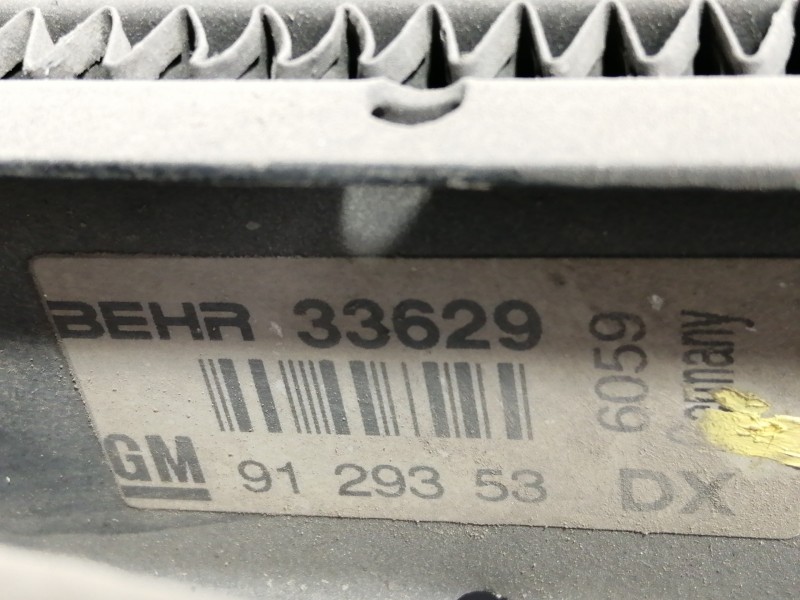 Recambio de intercooler para opel astra g berlina comfort referencia OEM IAM 9129353 33629 6059