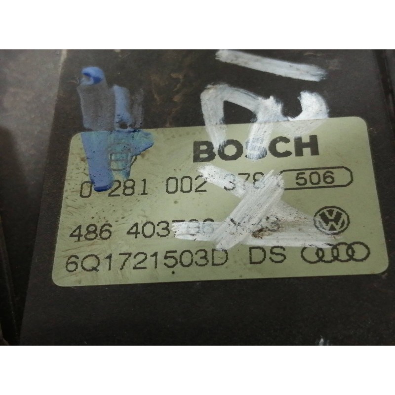 Recambio de potenciometro pedal para seat ibiza (6l1) sport rider referencia OEM IAM 0281002378  