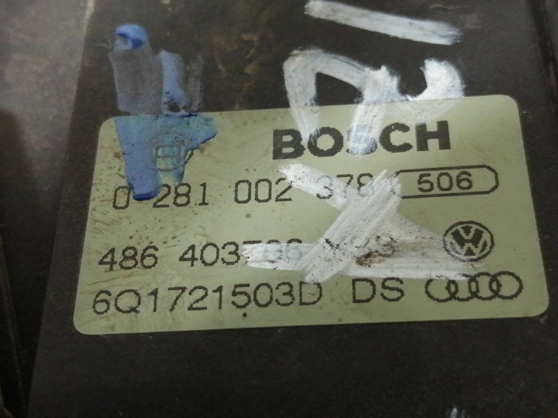 Recambio de potenciometro pedal para seat ibiza (6l1) sport rider referencia OEM IAM 0281002378  