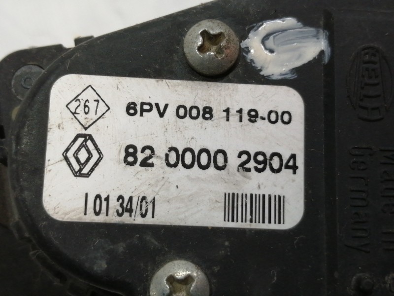 Recambio de potenciometro pedal para renault laguna ii (bg0) 1.9 dci diesel cat referencia OEM IAM 8200002904  