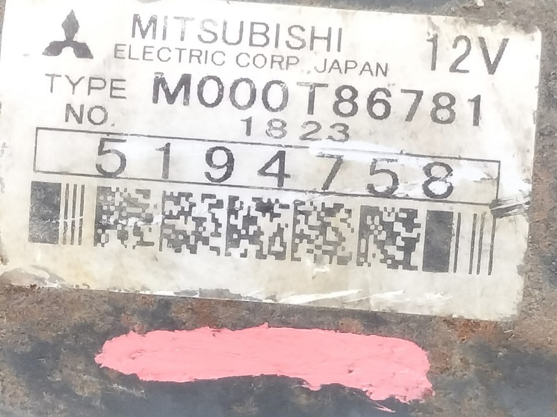 Recambio de motor arranque para saab 9-3 cabrio 2.0 turbo aero referencia OEM IAM M000T86781  