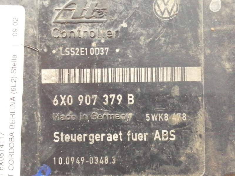 Recambio de abs para seat cordoba berlina (6l2) stella referencia OEM IAM 6X0907379B  