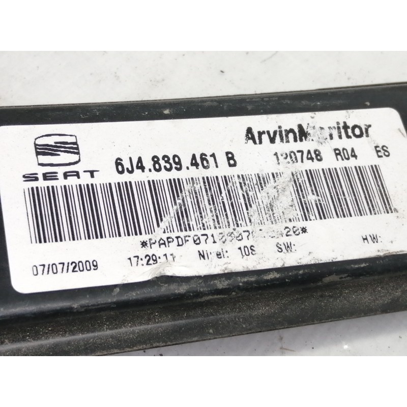 Recambio de elevalunas trasero izquierdo para seat ibiza sc (6j1) style tech referencia OEM IAM 6J4839461B  