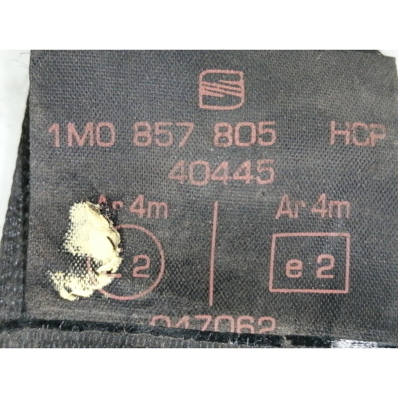 Recambio de cinturon seguridad trasero izquierdo para seat leon (1m1) signo referencia OEM IAM 1M0857805HCP 33000912 193857737A