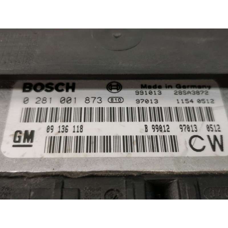 Recambio de centralita motor uce para opel vectra b berlina comfort referencia OEM IAM 0281001873  