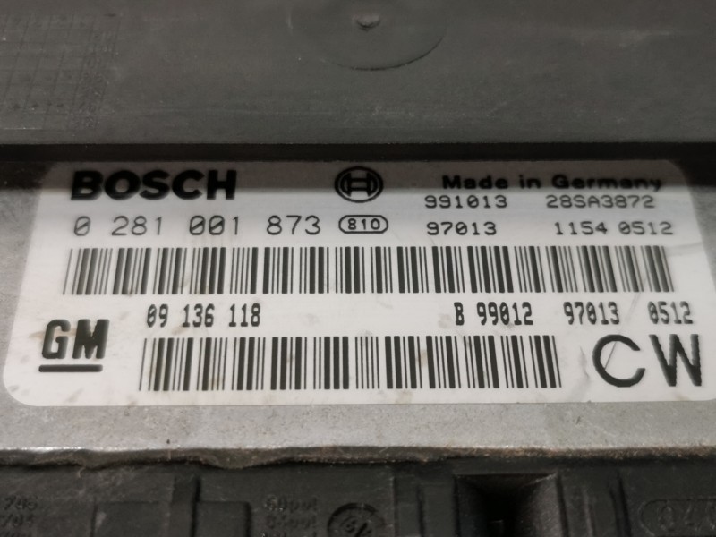 Recambio de centralita motor uce para opel vectra b berlina comfort referencia OEM IAM 0281001873  