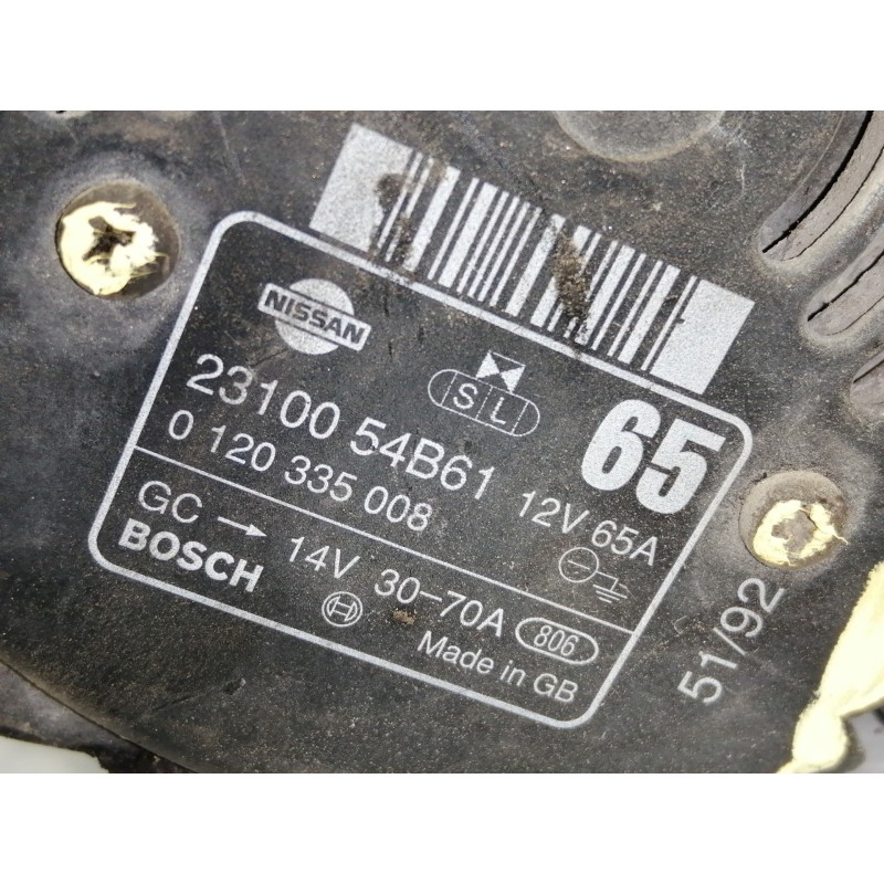Recambio de alternador para nissan primera berlina (p11) 1.6 16v cat referencia OEM IAM 2310054B61 0120335008 