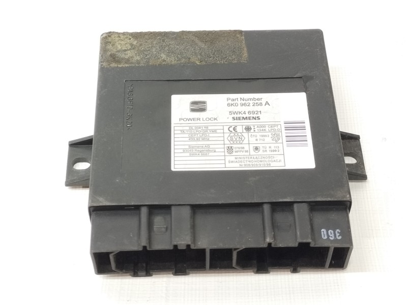Recambio de centralita cierre para seat ibiza (6k1) stella referencia OEM IAM 6K0962258A  