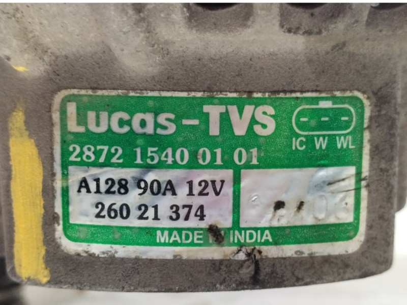 Recambio de alternador para tata indica idi referencia OEM IAM 287215400101 26021374 A12890A