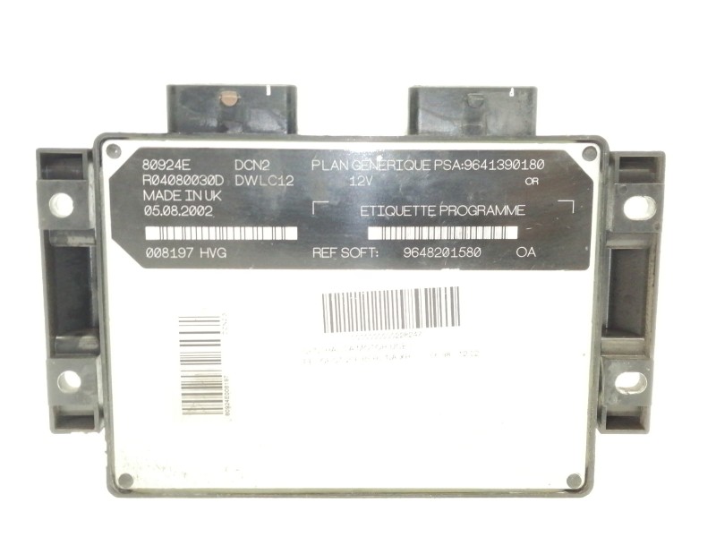 Recambio de centralita motor uce para peugeot 206 berlina xr referencia OEM IAM 9641390180 9648201580 