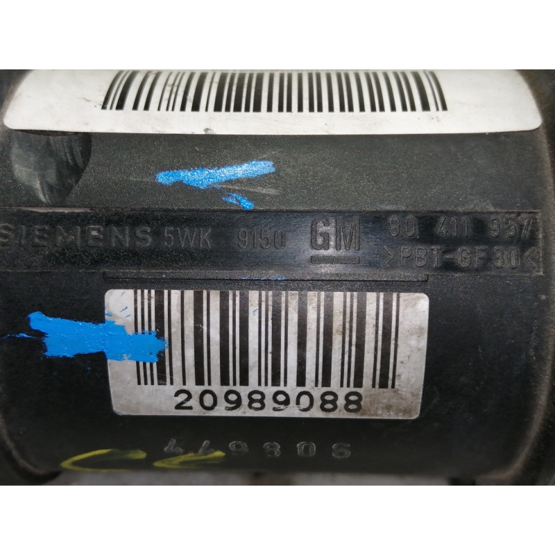 Recambio de caudalimetro para opel vectra b berlina comfort referencia OEM IAM 90411957 5WK9150 20989088 SIEMENS