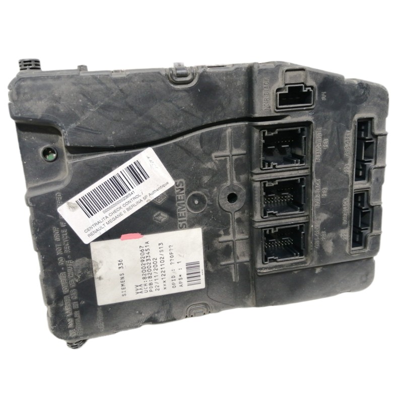 Recambio de centralita check control para renault megane ii berlina 5p authentique referencia OEM IAM 8200292067 8200233451A 