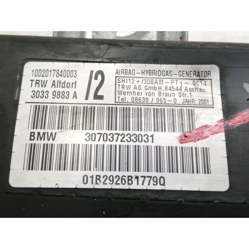 Recambio de airbag lateral izquierdo para bmw x5 (e53) 3.0d referencia OEM IAM 30339883A  