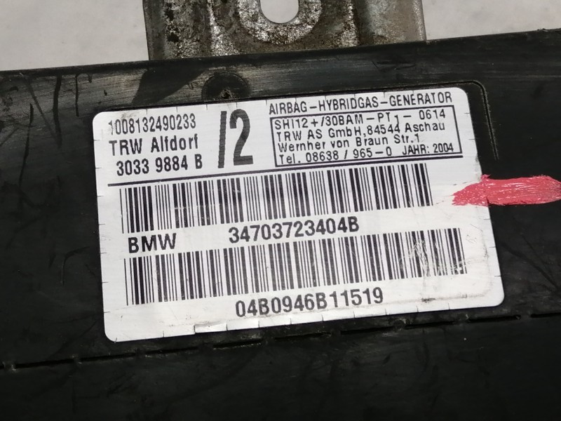 Recambio de airbag lateral derecho para bmw x5 (e53) 3.0i referencia OEM IAM 34703723404B 30339884B 00065663F