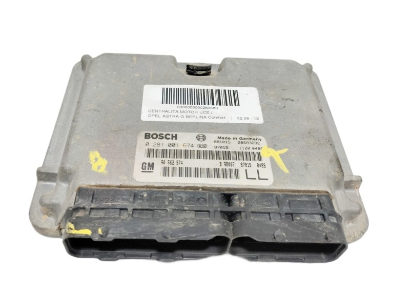 Recambio de centralita motor uce para opel astra g berlina comfort referencia OEM IAM 90562574 0281001674 