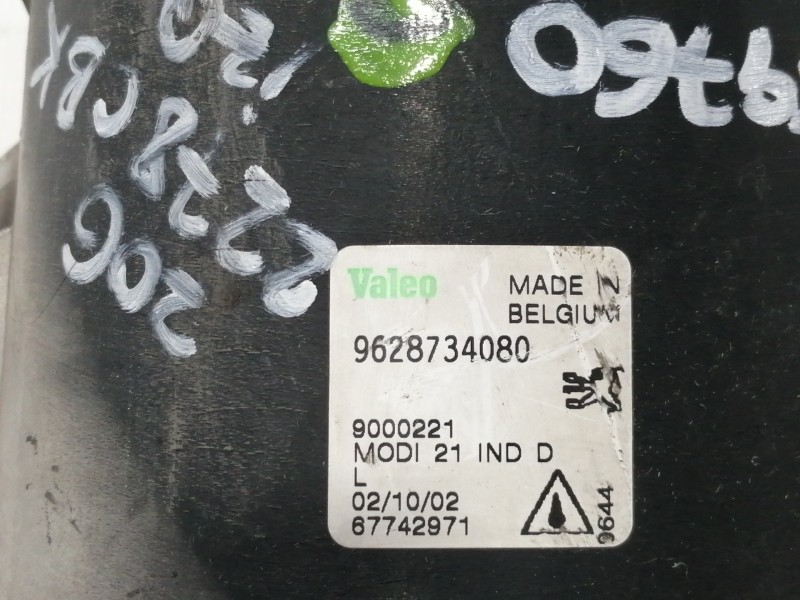 Recambio de faro antiniebla izquierdo para peugeot 206 berlina xs referencia OEM IAM 9628734080 9000221 