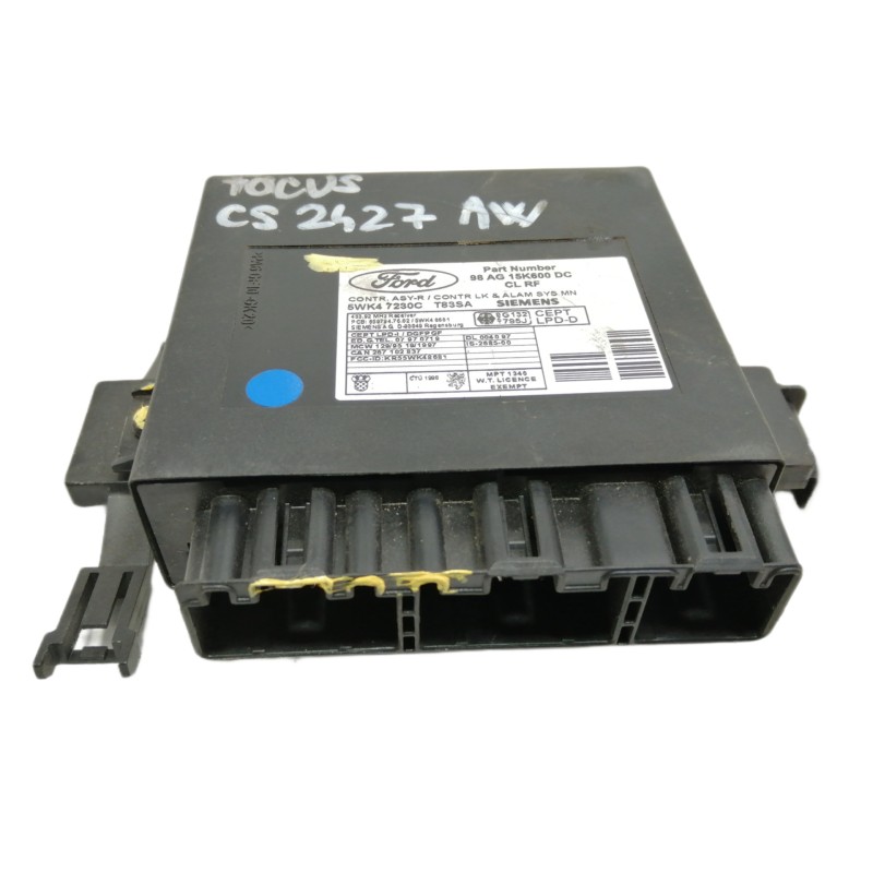 Recambio de centralita cierre para ford focus berlina (cak) ambiente referencia OEM IAM 98AG15K600DC 5WK47230C 
