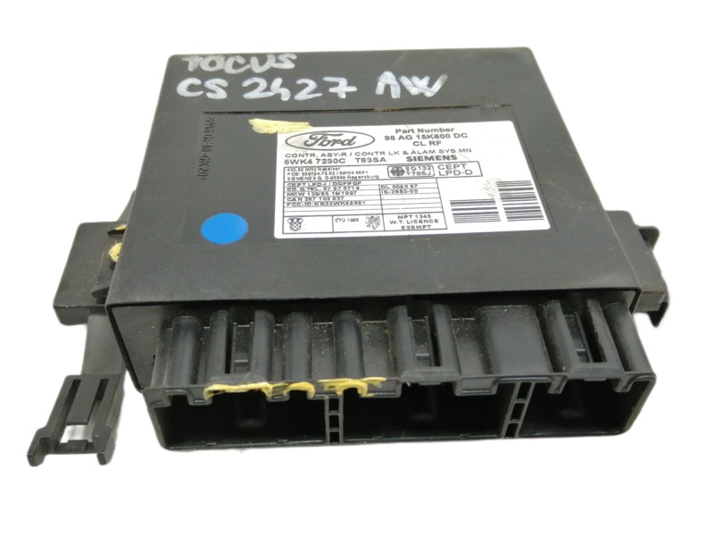 Recambio de centralita cierre para ford focus berlina (cak) ambiente referencia OEM IAM 98AG15K600DC 5WK47230C 