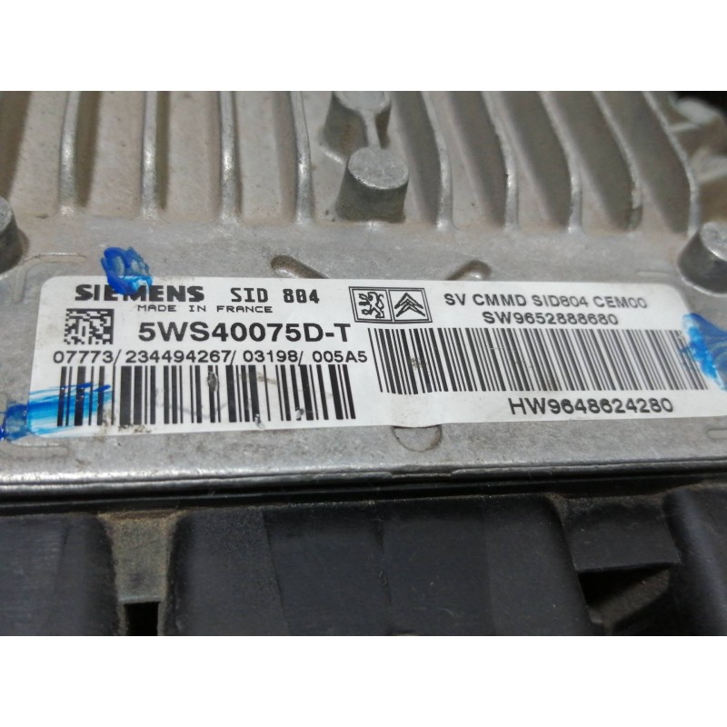 Recambio de centralita motor uce para citroën c2 sx referencia OEM IAM 5WS40075DT  