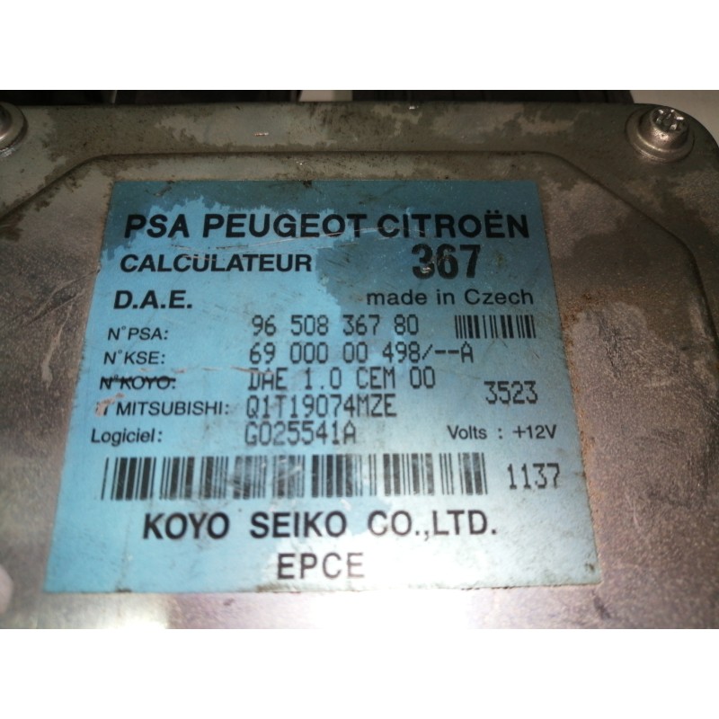Recambio de modulo electronico para citroën c2 sx referencia OEM IAM 9650836780 9650836780 