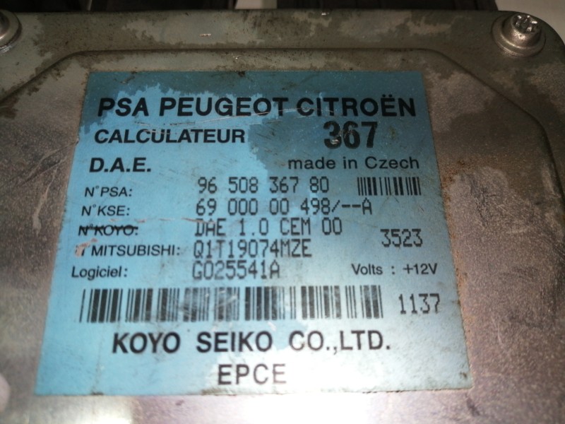 Recambio de modulo electronico para citroën c2 sx referencia OEM IAM 9650836780 9650836780 