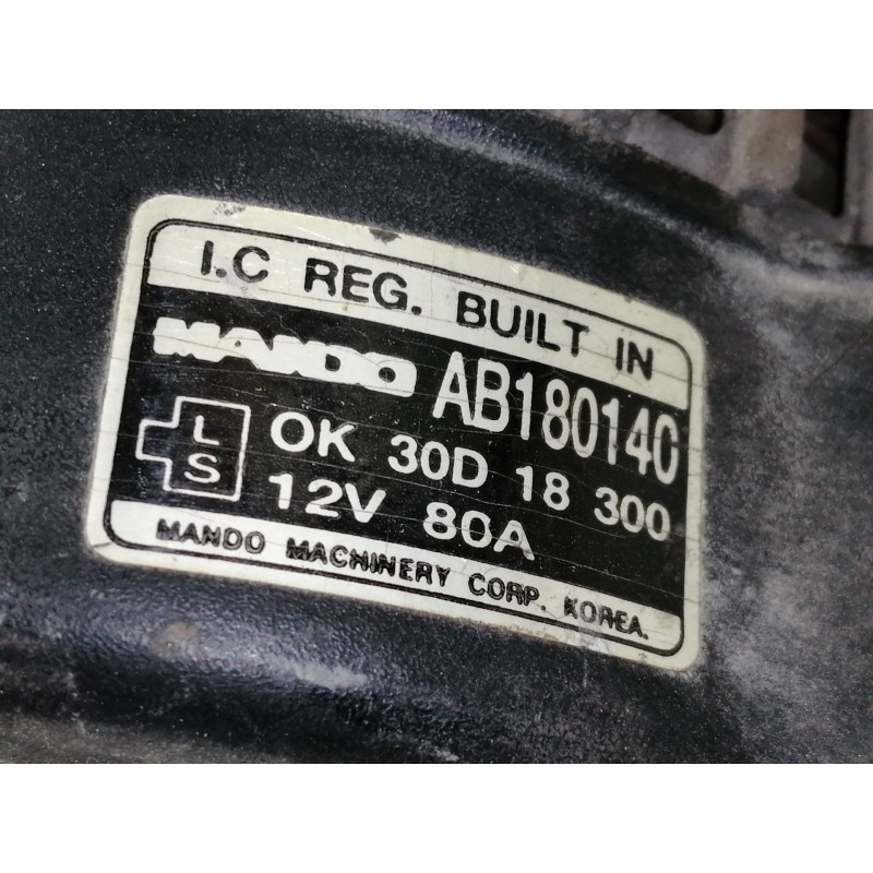 Recambio de alternador para kia shuma ii 1.6 rs 5 berlina referencia OEM IAM AB180140  