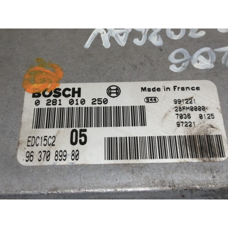Recambio de centralita motor uce para peugeot 206 berlina xt referencia OEM IAM 0281010250  