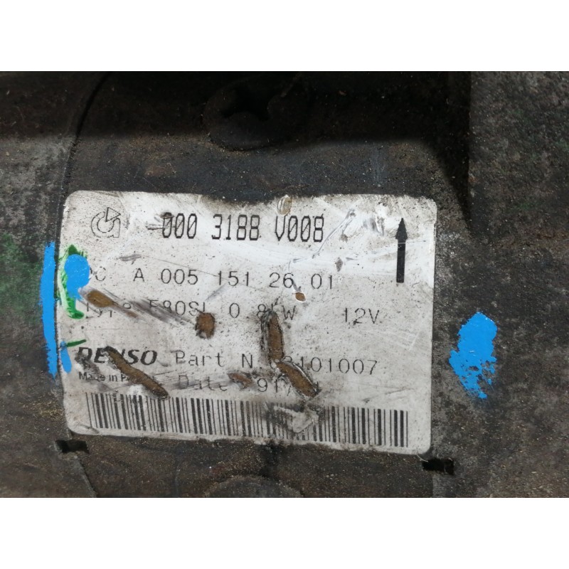 Recambio de motor arranque para smart coupe passion referencia OEM IAM A0051512601 0003188V008 