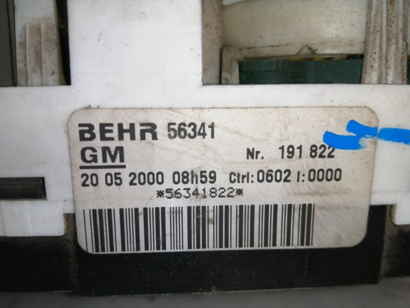 Recambio de mando calefaccion / aire acondicionado para opel zafira a elegance referencia OEM IAM 90559839 56341 