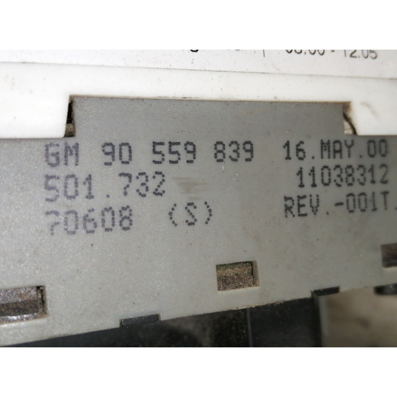 Recambio de mando calefaccion / aire acondicionado para opel zafira a elegance referencia OEM IAM 90559839 56341 